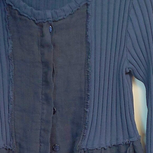 Kedziorek Linen and Cotton Cardigan - Size 38 (US 6/8) - Picture 5 of 10